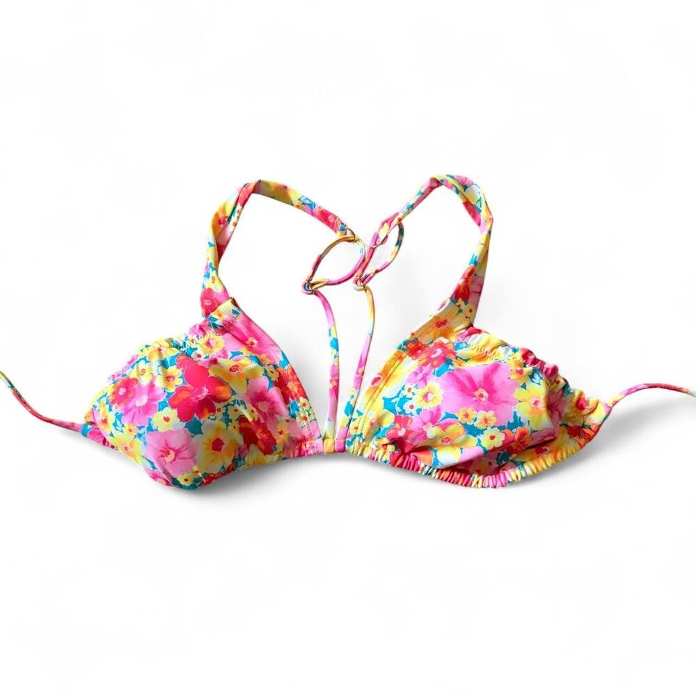 No-boundaries Women's Pink and Yellow Bikini-and-tankini-tops